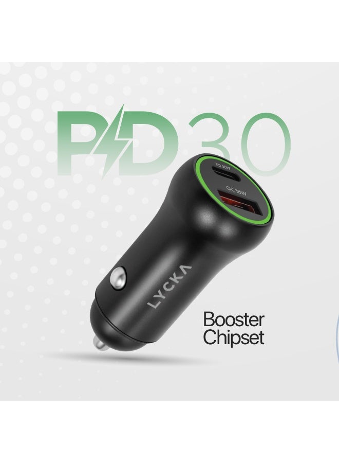 LYCKA Rocket AC48 48W PD 3.0 Car Charger with USB-C to Lightning Cable 1.8m – Fast Charging for iPhone & iPad - Image 3